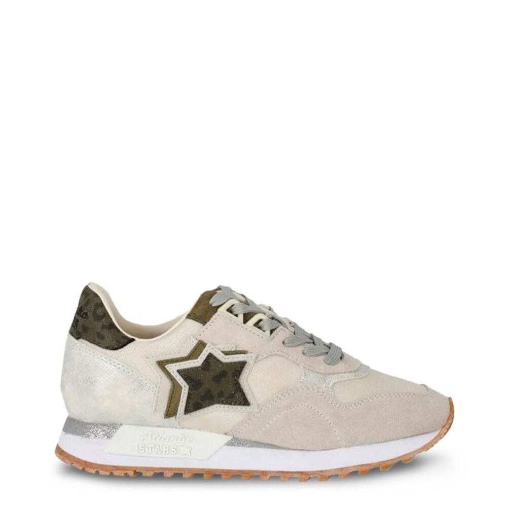 Atlantic Stars Brown Suede Leather Athletic Women's Sneakers